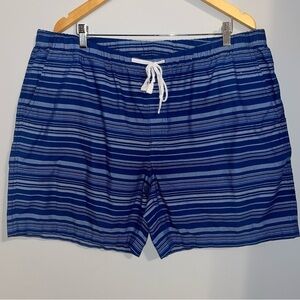 Blue striped Men’s Southern Tide polyester cotton shorts XXL